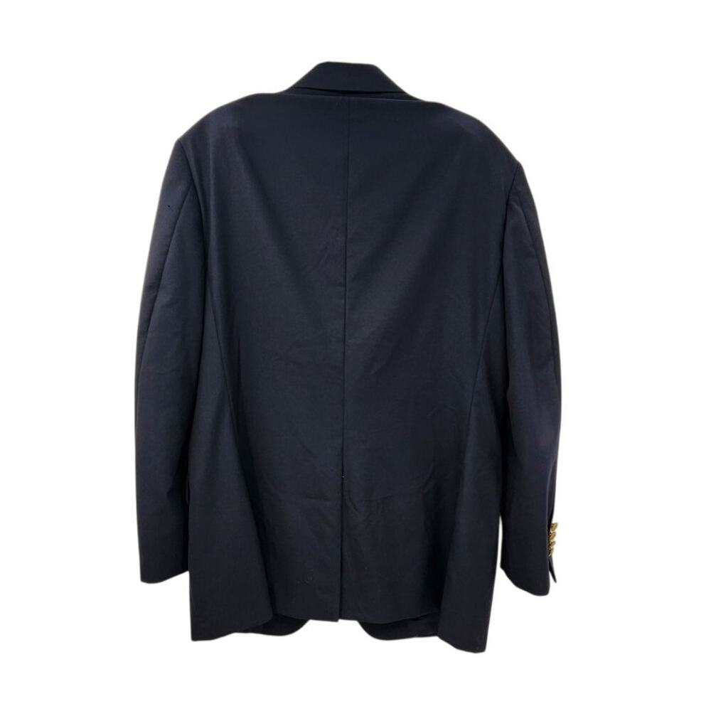 Men's Brooks Brother Loro Piana Wool Blue Navy Blazer Size 42 Reg - Picture 2 of 13